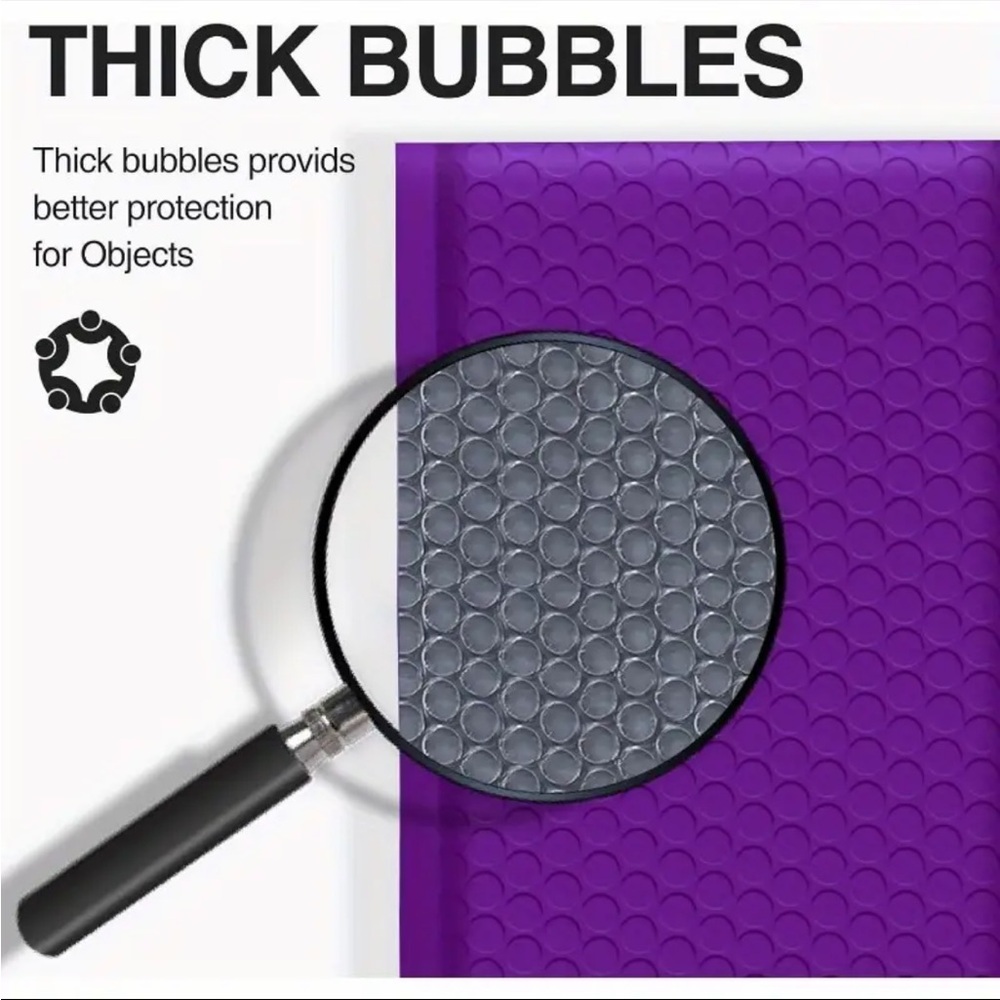 8 Poly Mailer Purple 5.9in/7.87in